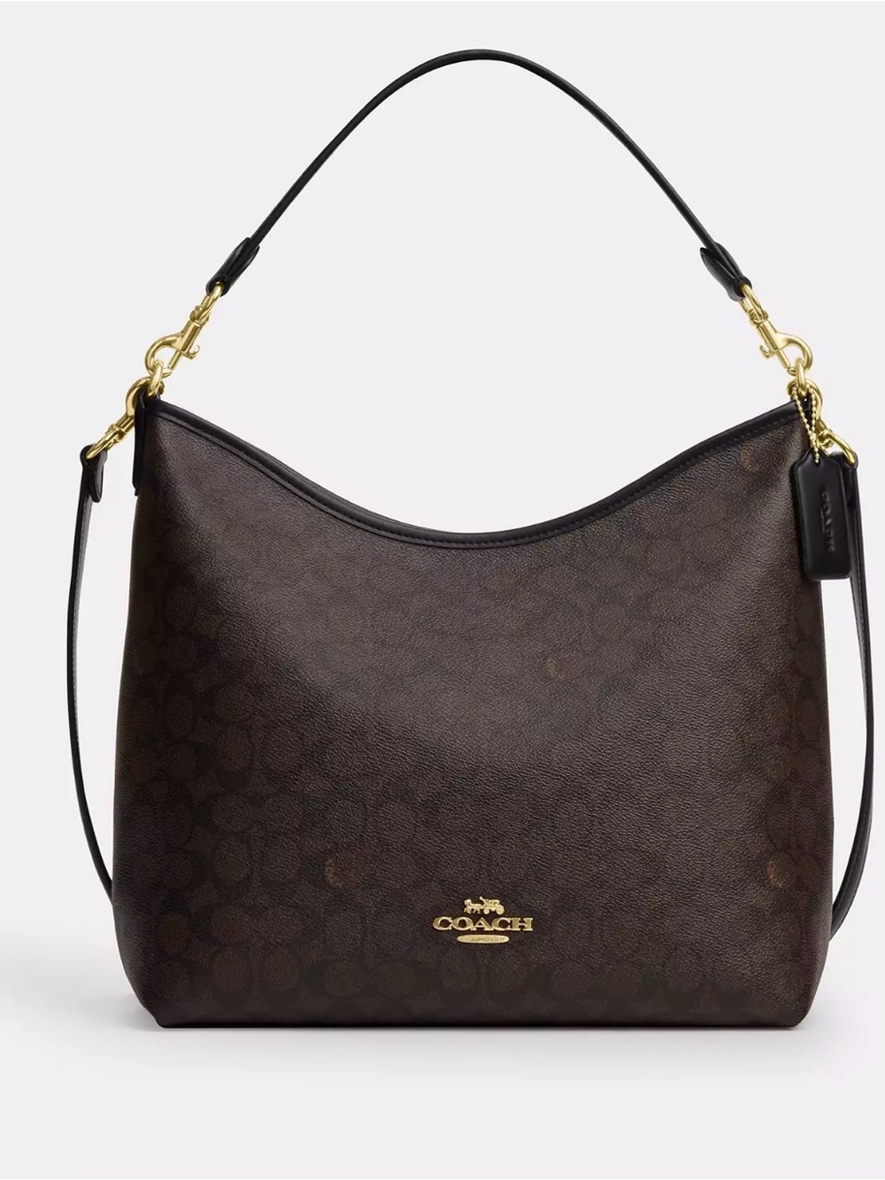 Coach Laurel Large Shoulder Bag In Signature Canvas